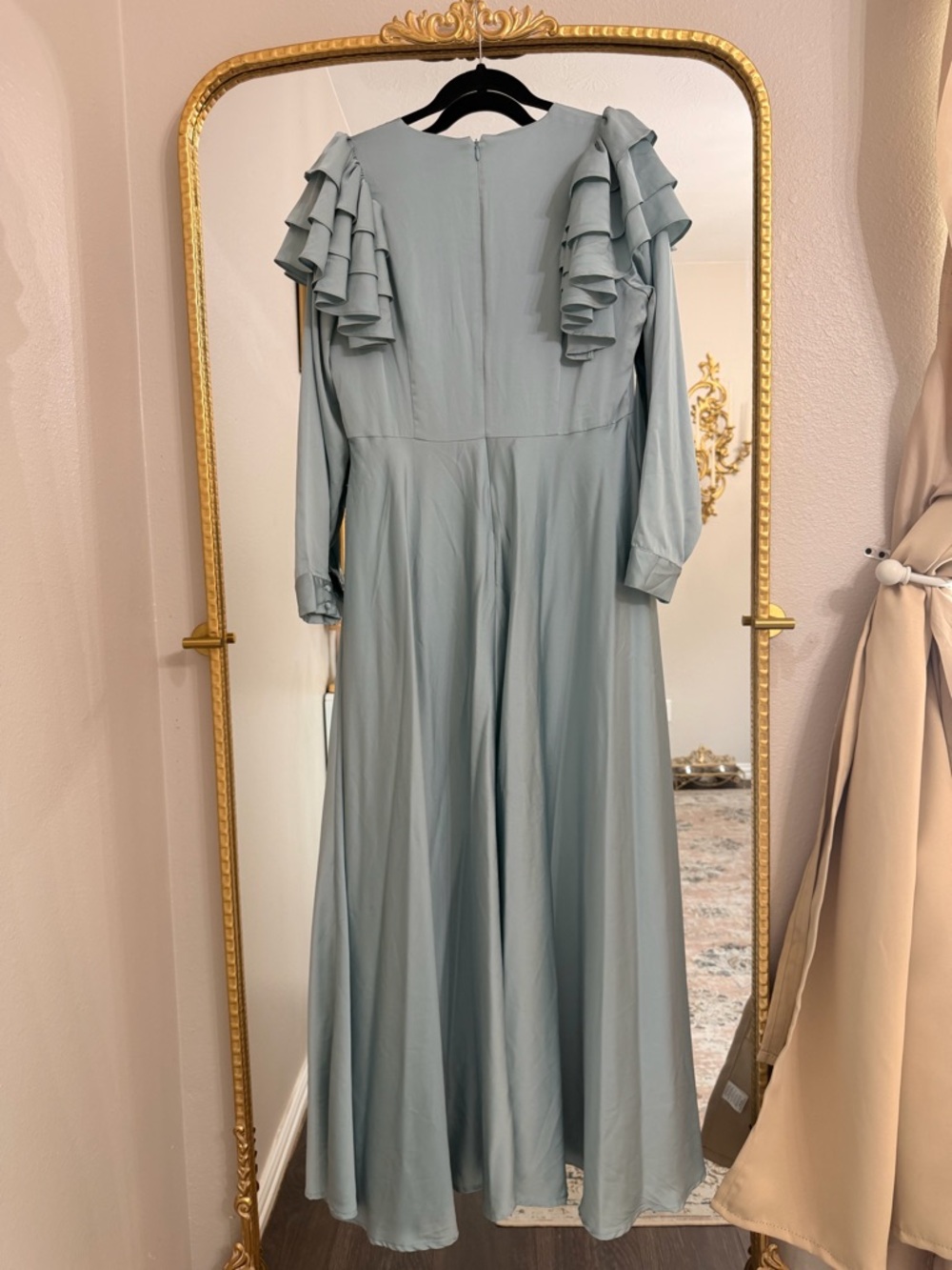 Dainty Jewells Sage Ruffle Sleeve Maxi Dress - Picture 4 of 4